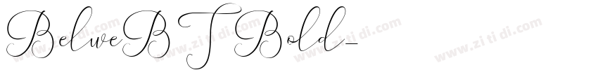BelweBT Bold字体转换